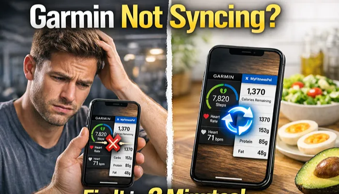 Garmin not syncing with MyFitnessPal fix solution