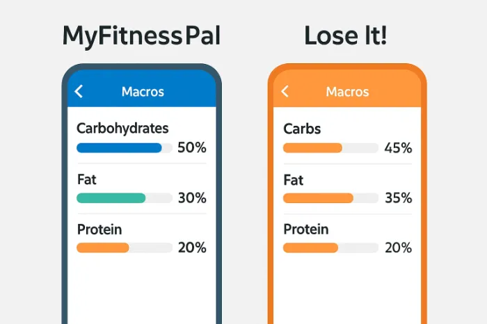 MyFitnessPal vs Lose It macro tracking and food database comparison